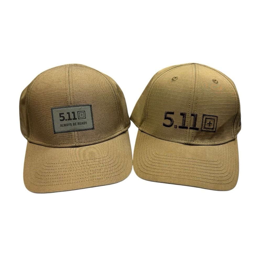 511 Tactical Snapback‎ Hat Brown Always Be Ready Lot Of 2 Bundle Utility
